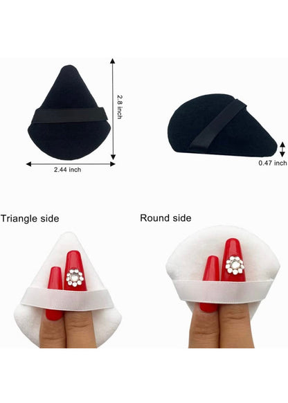 Triangle powder puff sponge