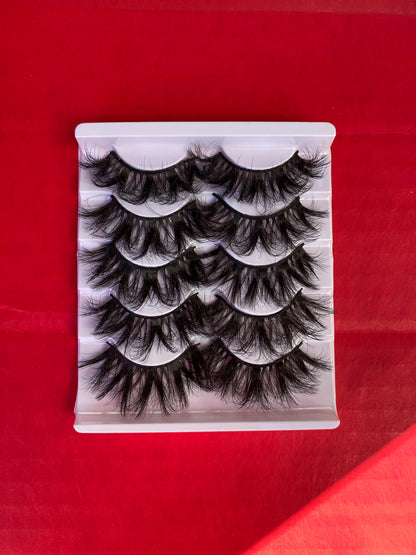 LASHES Eyelashes 5 Pair tray