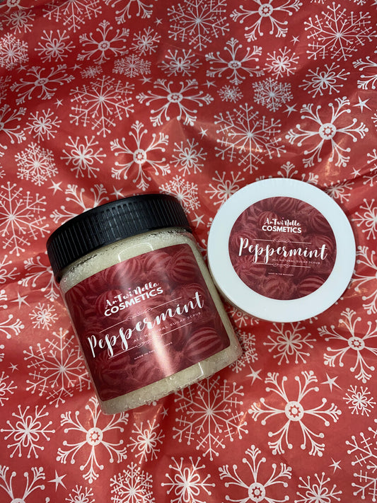 Peppermint sugar scrub