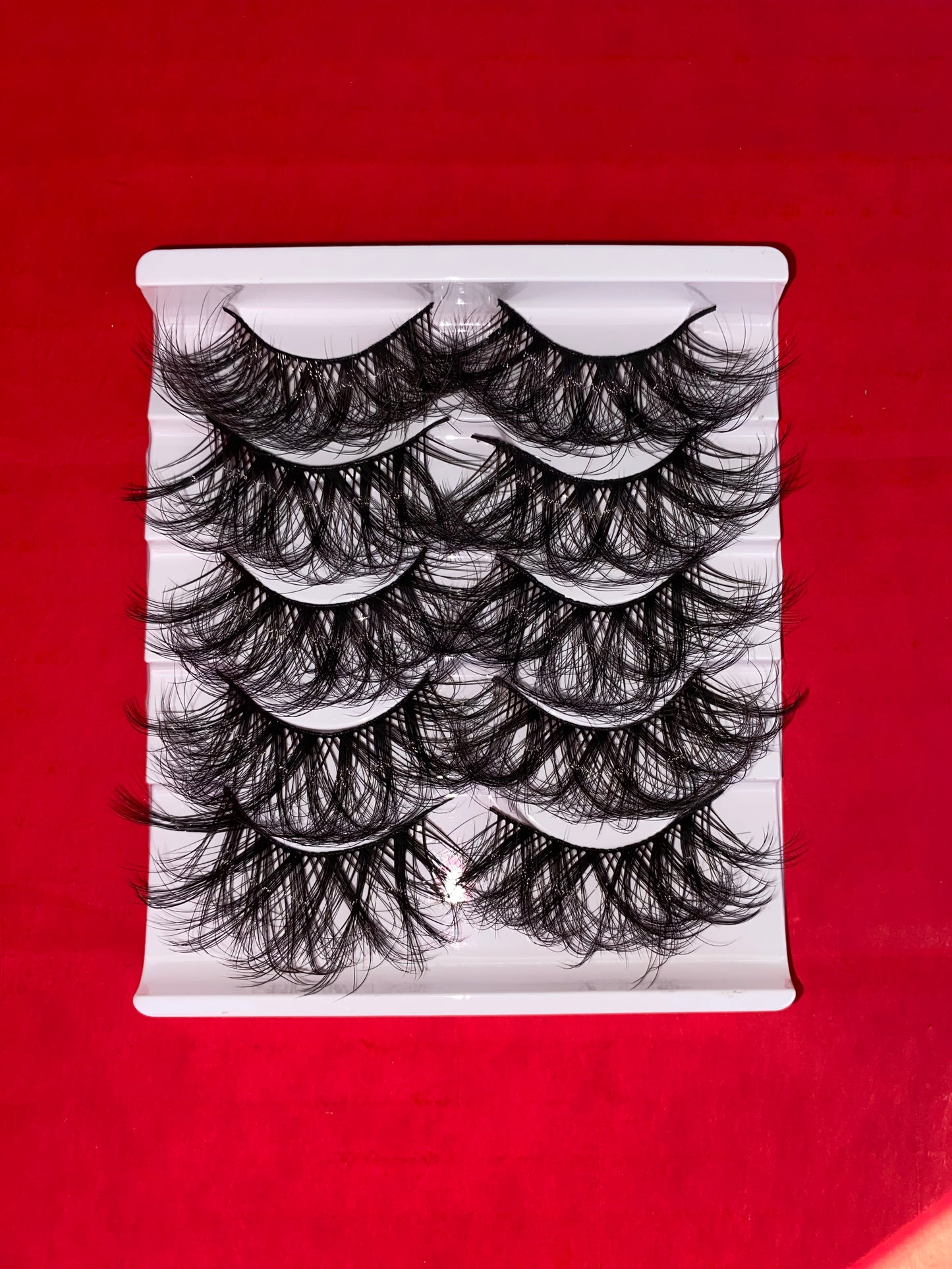 LASHES Eyelashes 5 Pair tray