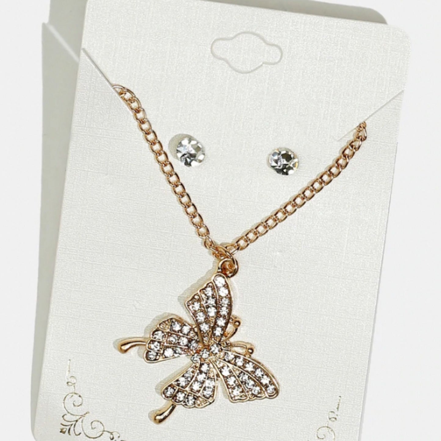 Butterfly goddess necklace set