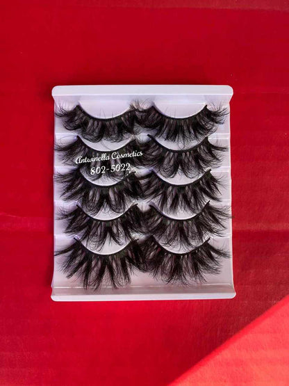 LASHES Eyelashes 5 Pair tray