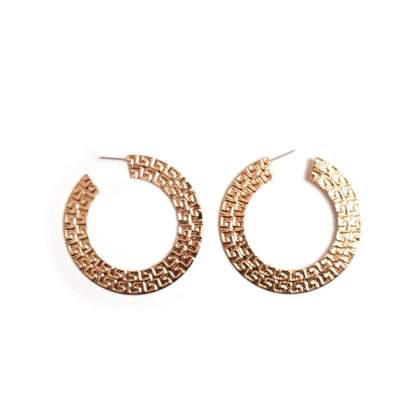 Art Aztec Hoop Earrings